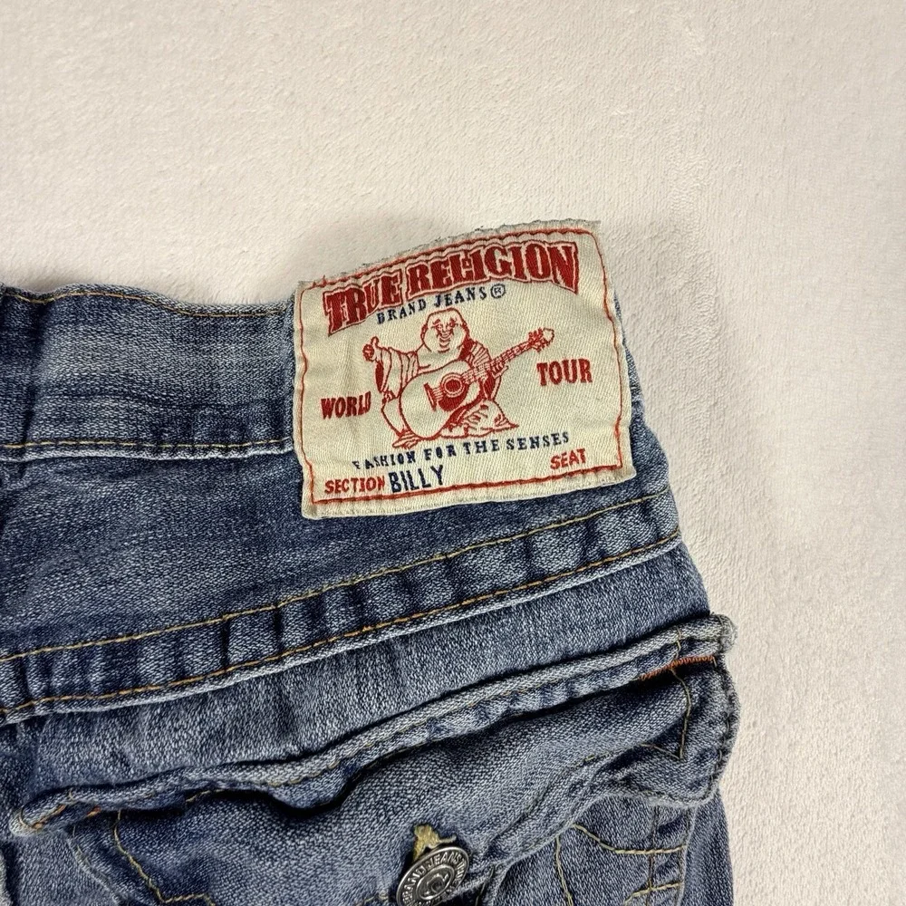 True Religion Jeans Men's Sz 30 Billy Bootcut Denim Medium Wash Blue Made In USA